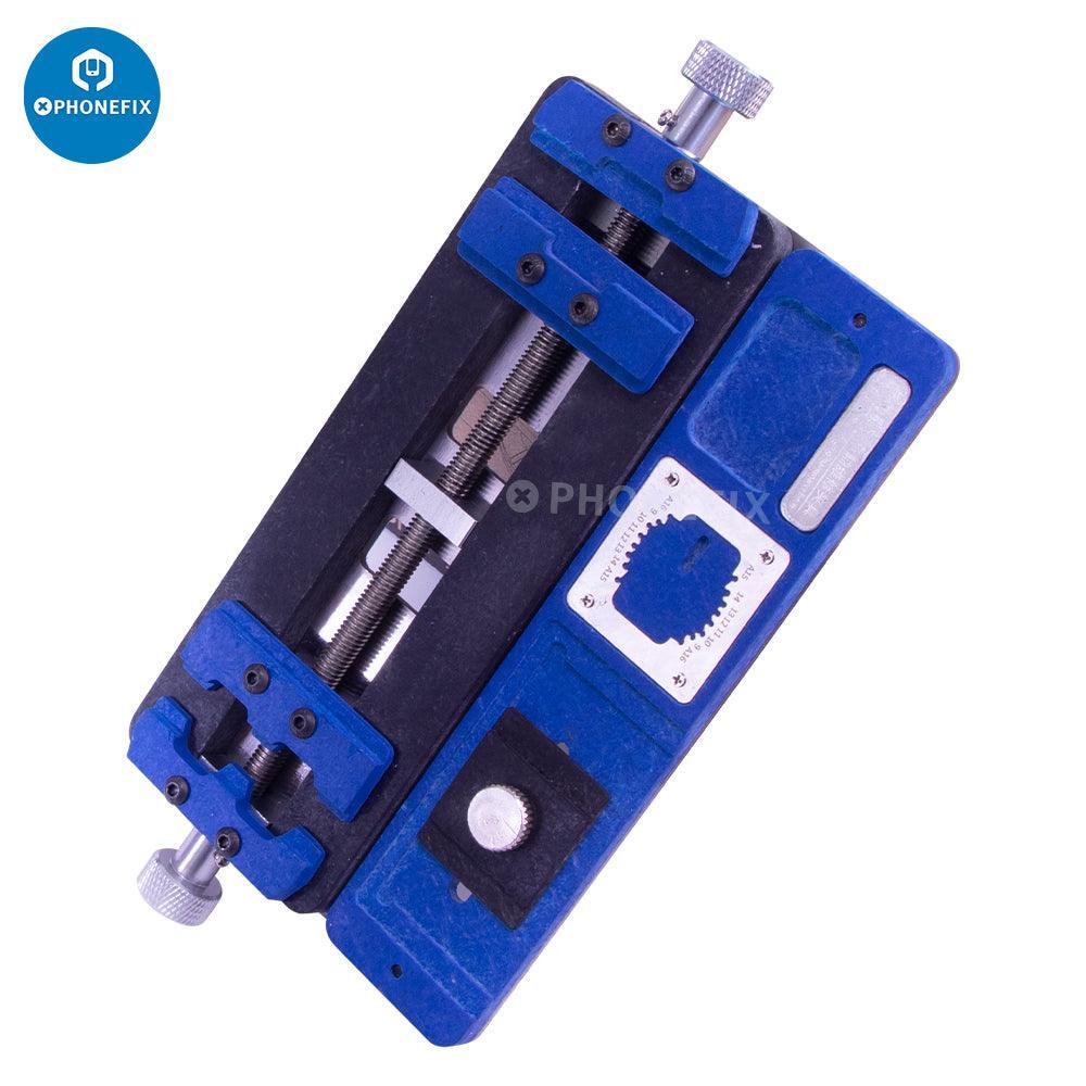 PhoneFix Mijing K23 Pro PCB Soldering Fixture for phone BGA motherboard repair, used for precise motherboard testing and soldering.