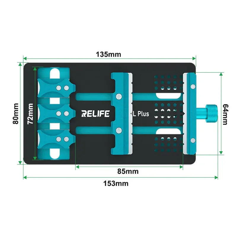 PHONEFIX Mijing K23 Pro PCB soldering fixture for phone BGA motherboard repair, used for precise testing and repair.