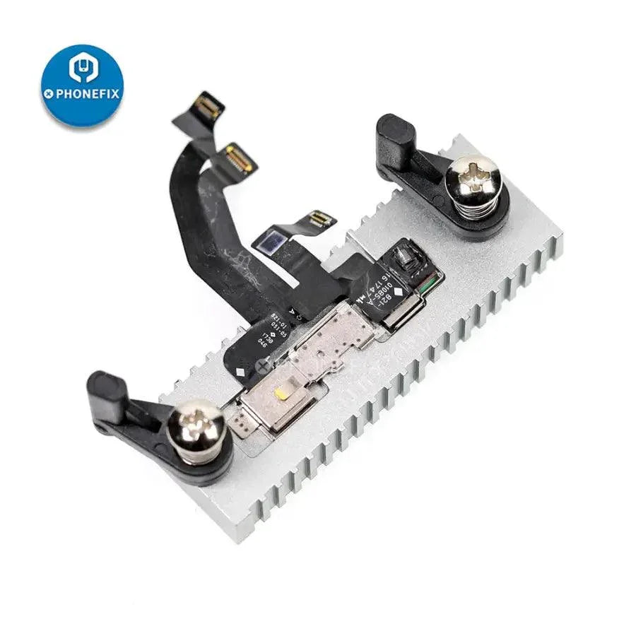 Luban T1 front camera fixture for dot projector repair, PHONEFIX motherboard test fixture for smartphone camera testing.