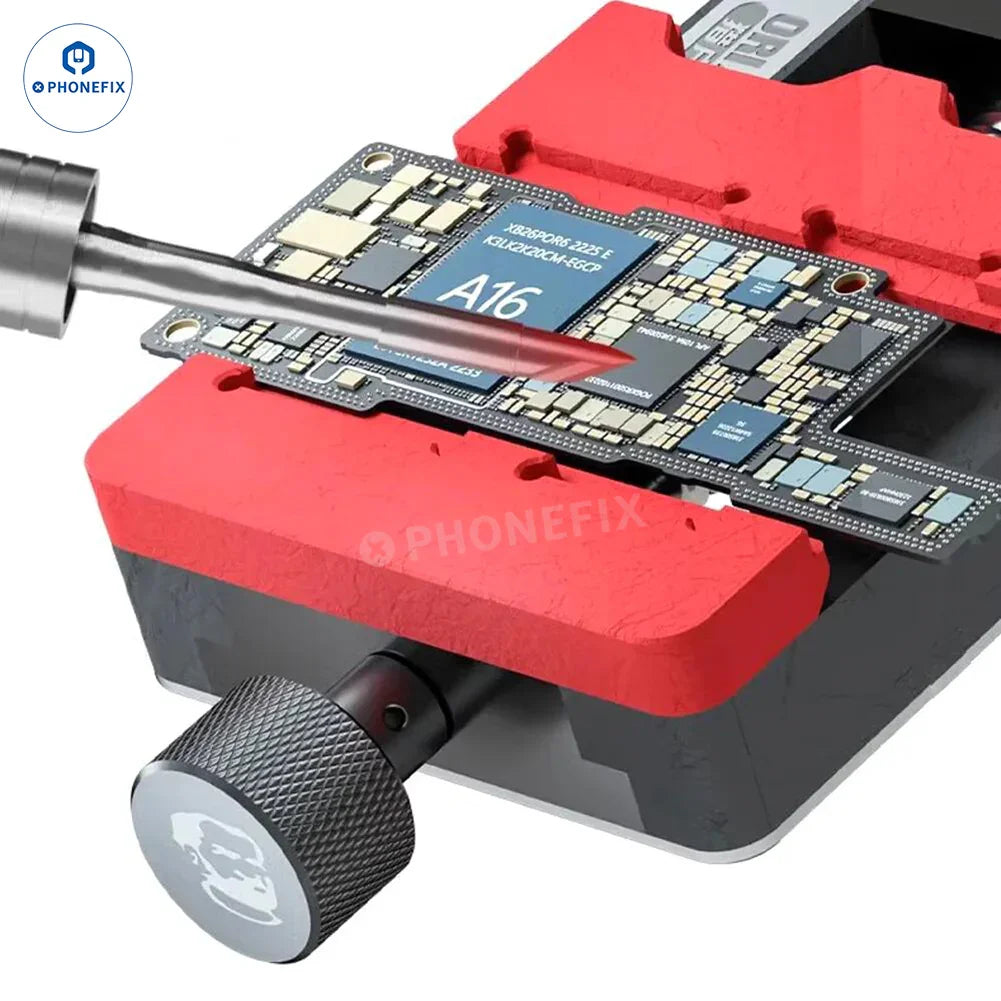 PhoneFix mechanic Orifix double beatings motherboard test fixture for phone CPU repair, universal fixture for phone repair technicians.