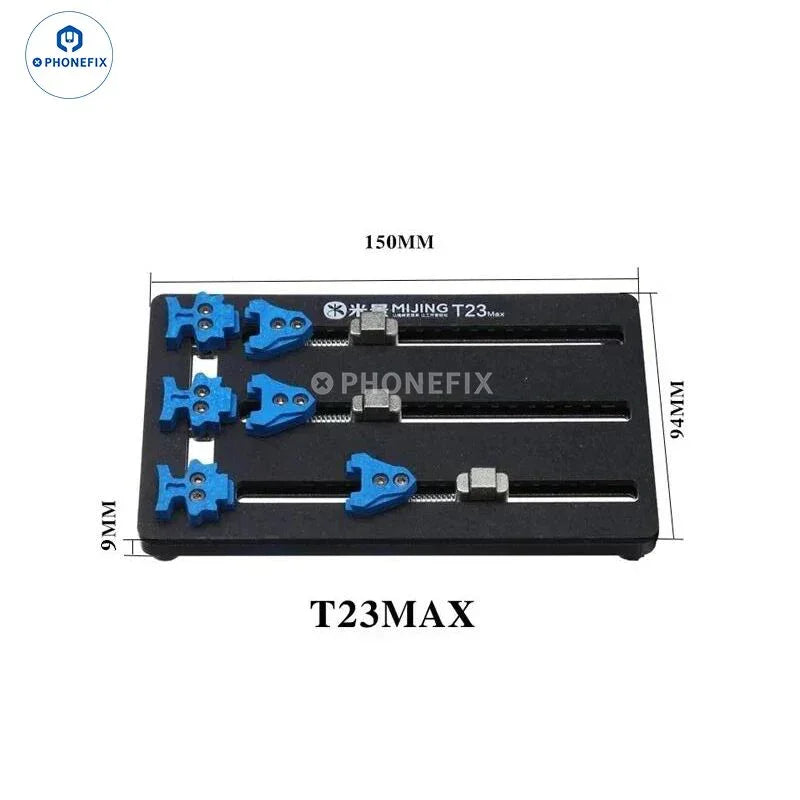 Dispositivo de prueba para placas base de circuitos impresos de teléfonos MIJING T22 T23 MAX T33 PRO para soldadura de circuitos integrados, diseñado para pruebas y reparaciones precisas.