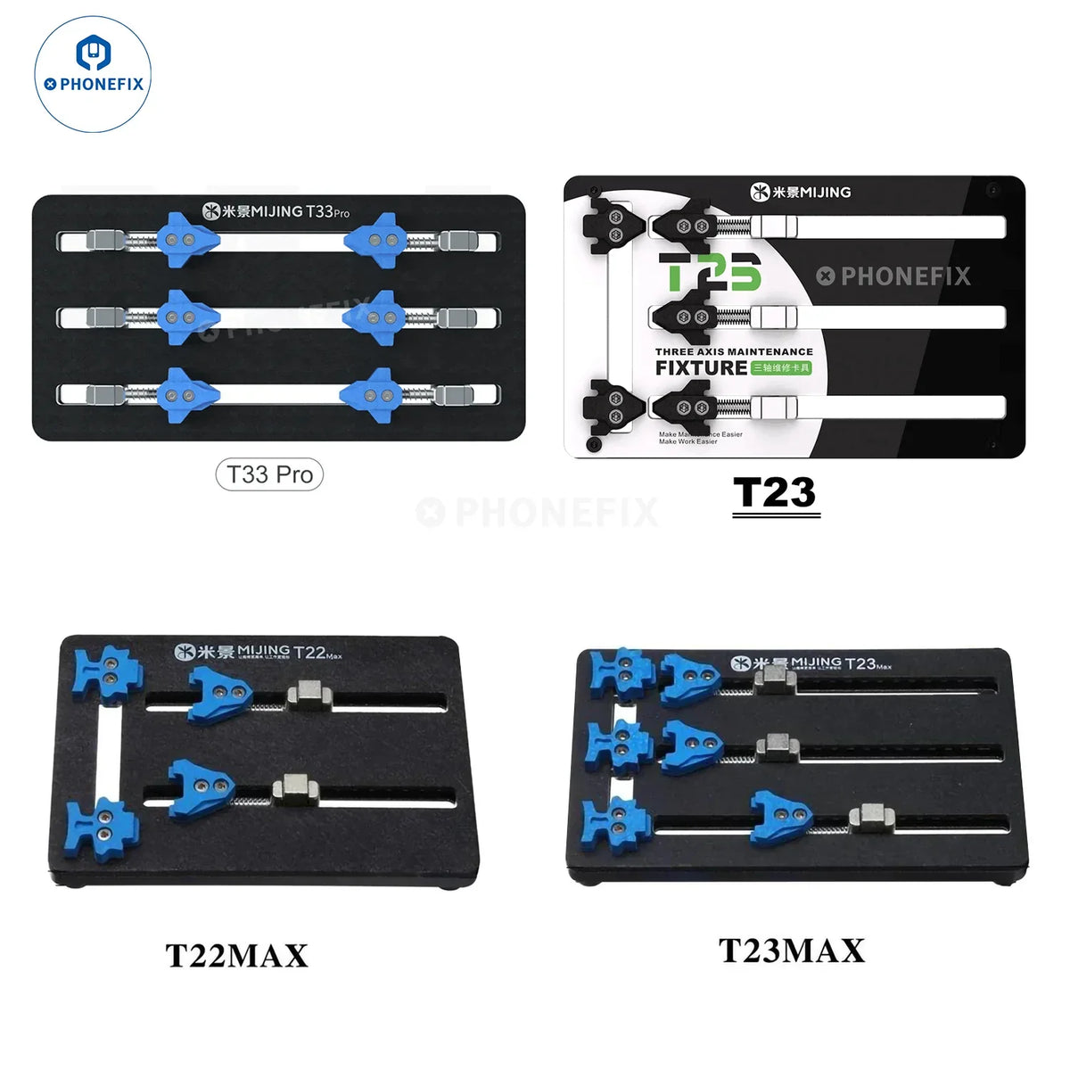 Dispositivo de soldadura de circuitos integrados para placas base de teléfonos MIJING T22 T23 MAX T33 PRO, de PHONEFIX, herramienta de prueba de la serie T.