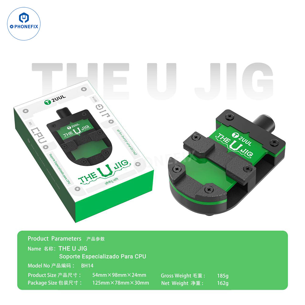 2UUL BH14 THE U JIG Phone PCB CPU IC clamp soldering fixture for motherboard testing, designed by PHONEFIX.