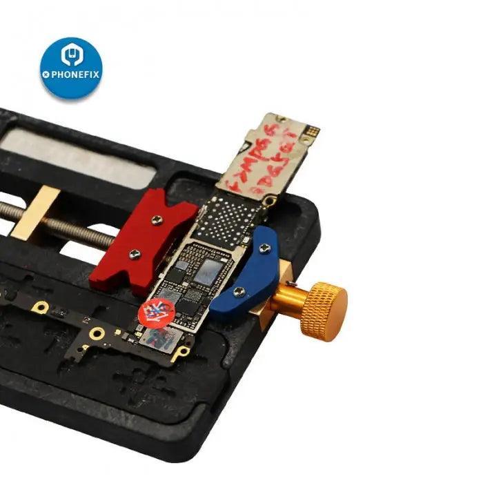 PHONEFIX Support de montage pour circuit imprimé de téléphone haute température avec rainure BGA pour le test de la carte mère et le placement précis des composants.