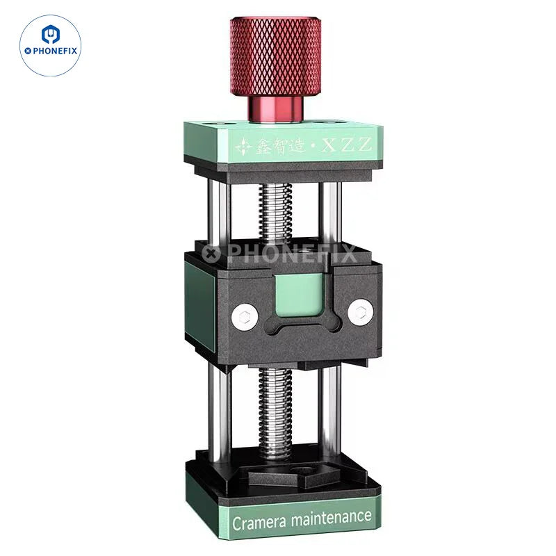 Universal Phone Camera Fixture and CPU Chip Holder by PHONEFIX, used for motherboard testing and camera fixing on smartphones.