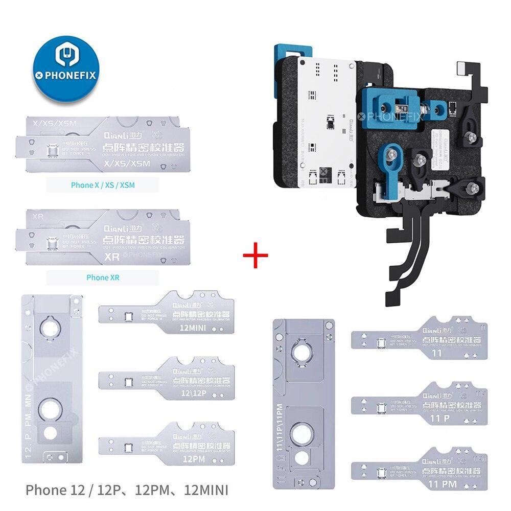 QianLi ToolPlus Lattice Face Precision Calibrator for iPhone X to 15 Pro Max motherboard testing fixture by PHONEFIX.