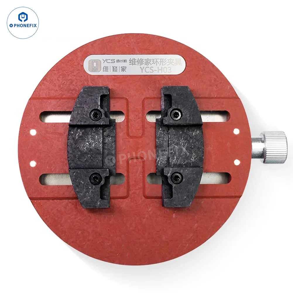 Soporte universal para PCB de teléfono PHONEFIX YCS P03 H03 Pro para soldadura de circuitos integrados de CPU y dispositivo de prueba de placas base, construcción metálica.
