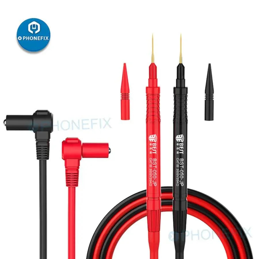 PhoneFix ZK-050 super fine tip test leads pen for digital multimeter, precision multimeter accessory with fine contact tips.