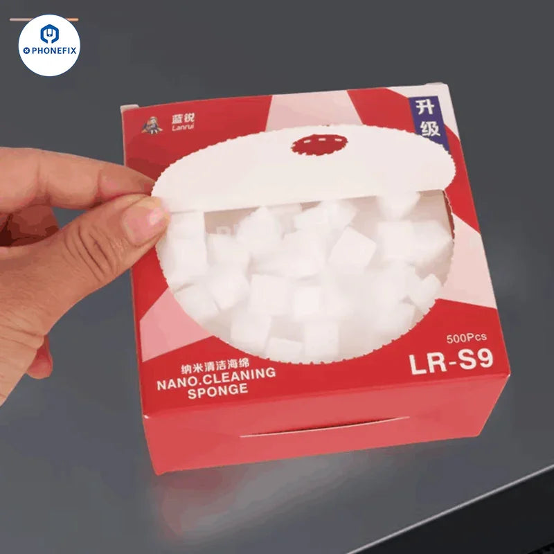 Phonefix MIJING HM-11 Nano Cleaning Sponge for phone PCB cleaning, small assist tool for electronics maintenance.