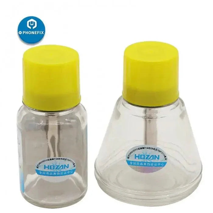 PhoneFix 100ml glass liquid alcohol bottle for cleaning and repair, used as a phone repair tool and assist cleaning aid.