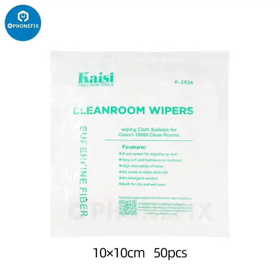 PhoneFix 4x4 inch non-dust cleaning cloth pack, soft dust removal cloths for cleaning electronics and delicate surfaces.