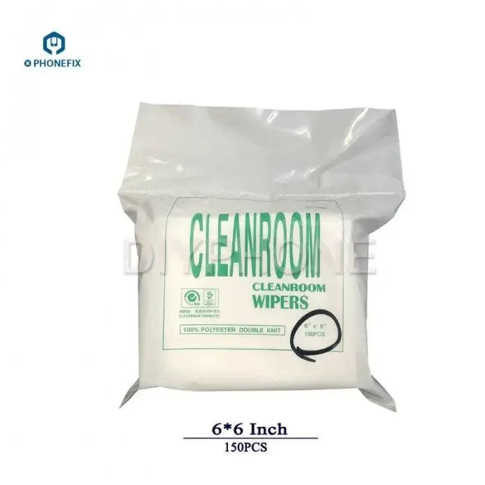 PHONEFIX 4x4 inch non-dust cleaning cloths for soft dust removal, ideal for electronics and delicate surfaces, 50-pack.