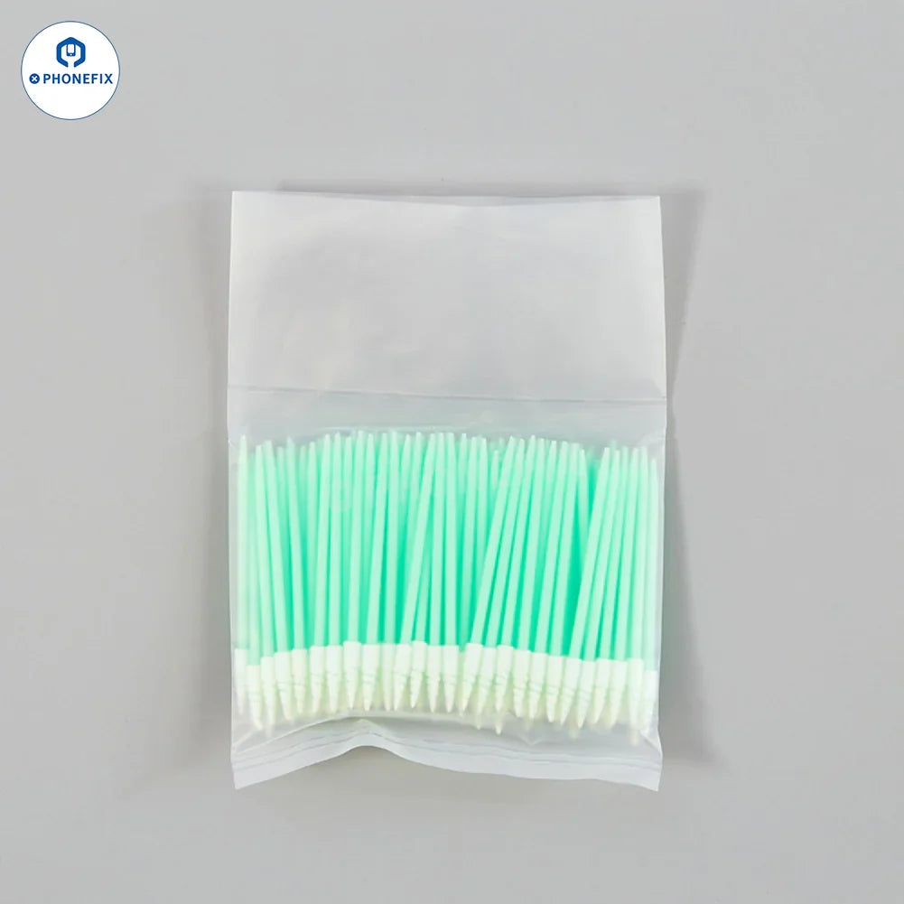 PHONEFIX phone tail plug cleaning stick with dust-free sponge cotton swab for dust removal and cleaning of phone accessories.