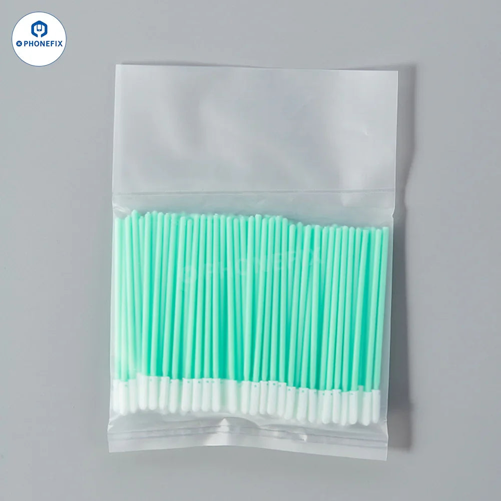 PHONEFIX phone tail plug cleaning stick with dust-free sponge cotton swab for safe, effective dust removal from phone ports.