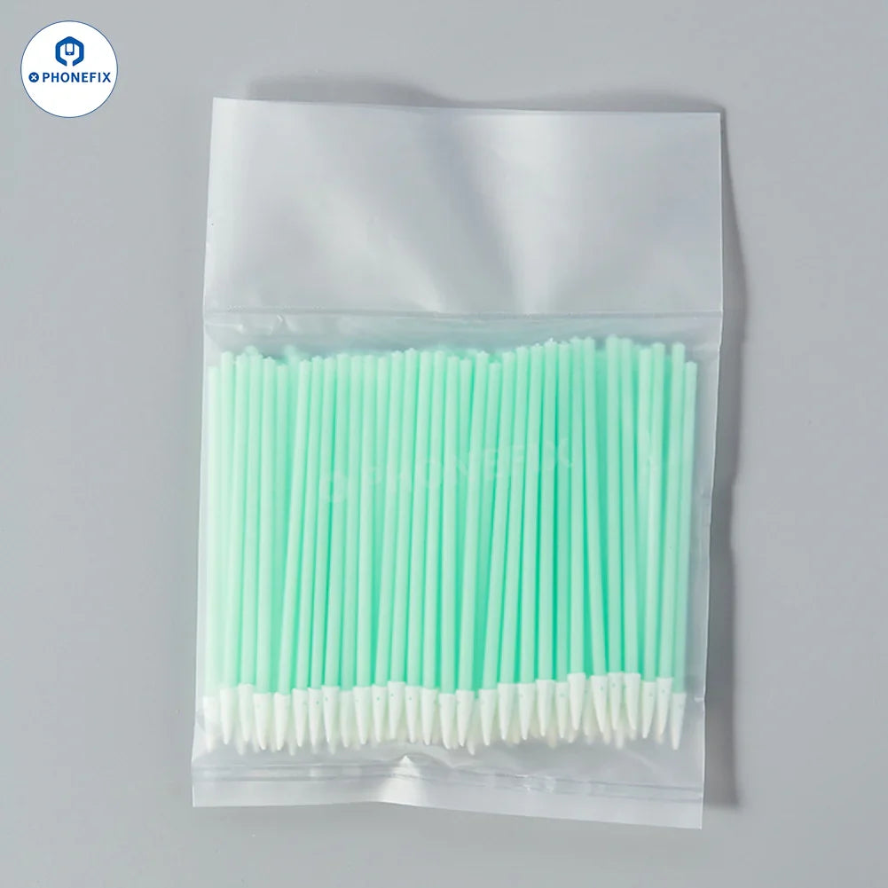PHONEFIX phone tail plug cleaning stick with dust-free sponge cotton swab for easy dust removal and maintenance of phone ports.
