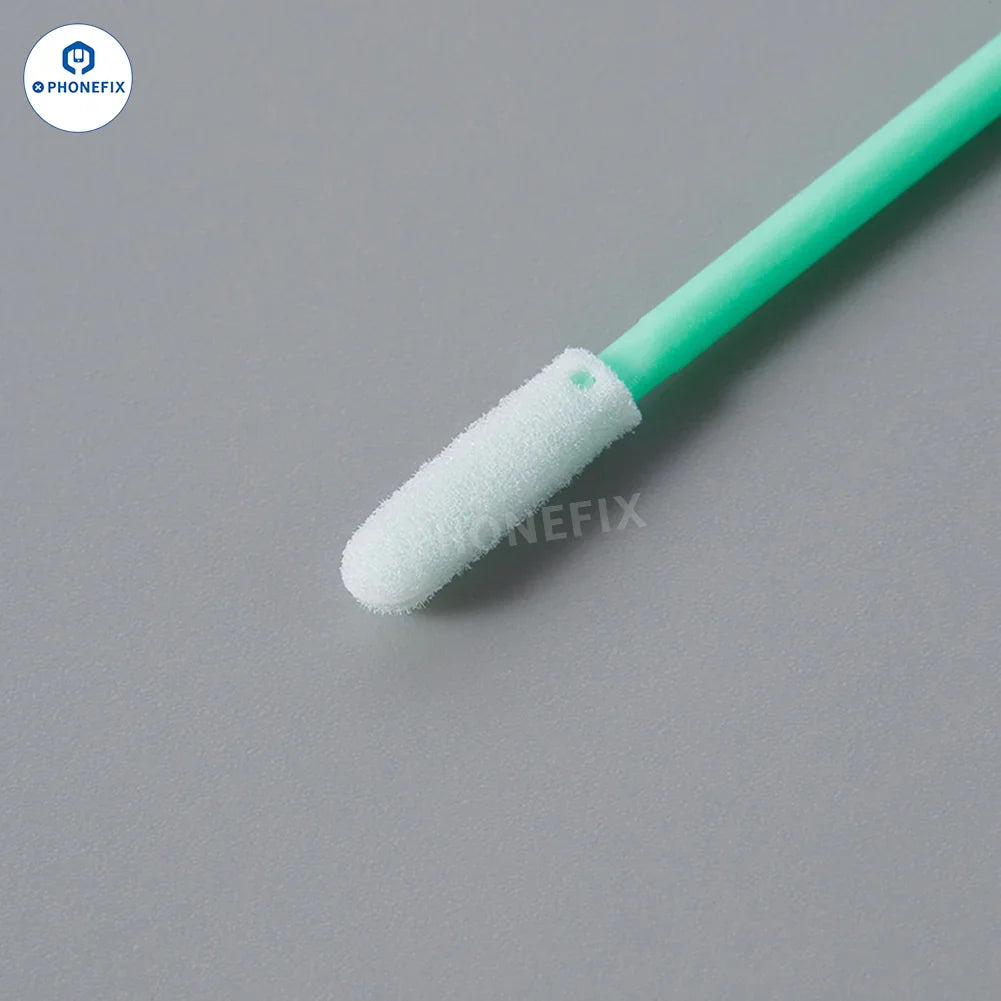 PHONEFIX phone tail plug cleaning stick with dust-free sponge cotton swab for easy dust removal from phone ports.
