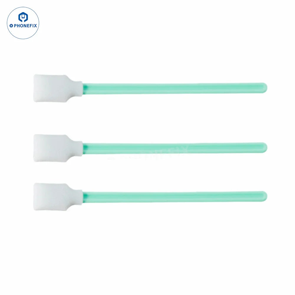 PHONEFIX phone tail plug cleaning stick with dust-free sponge cotton swab for device maintenance and dust removal.