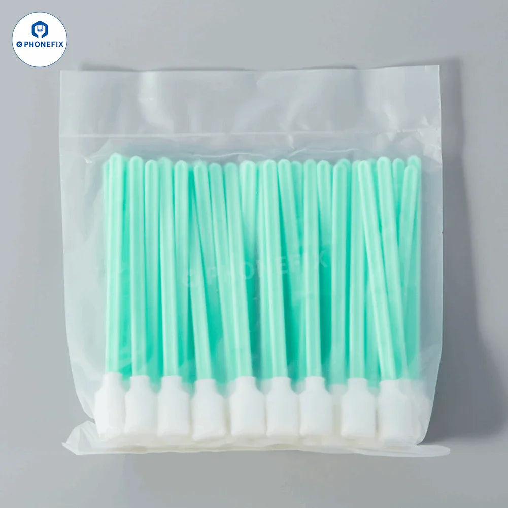PhoneFIX dust-free sponge cotton swab for cleaning phone tail plugs and assist tools, ideal for dust removal and maintenance.