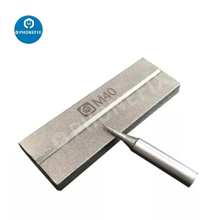 Amaoe M40 double-sided grindstone tweezers correction polish station, PHONEFIX assist tool for phone repair and polishing tasks.