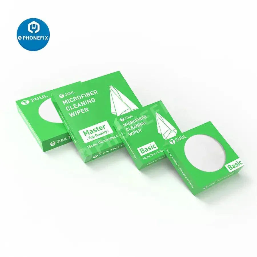 Microfiber cleaning wiper for phone repair by PHONEFIX, versatile tool for cleaning screens and electronic devices.