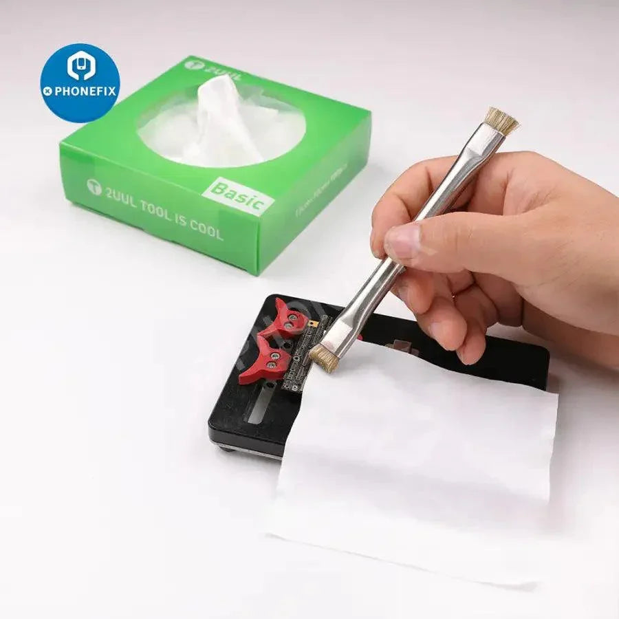 PhoneFix 2UUL microfiber cleaning wiper for phone repair, multi-function tool for screen and device cleaning.
