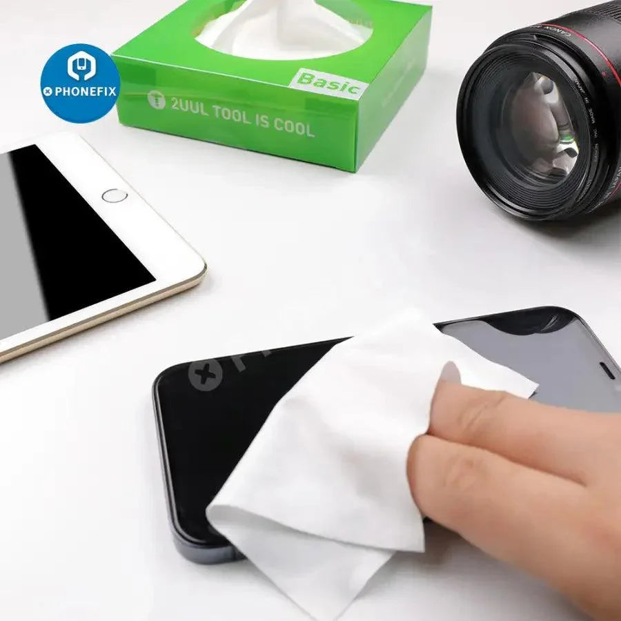 Efficient microfiber cleaning wiper for phones, designed by PHONEFIX, useful for phone repair and screen cleaning.