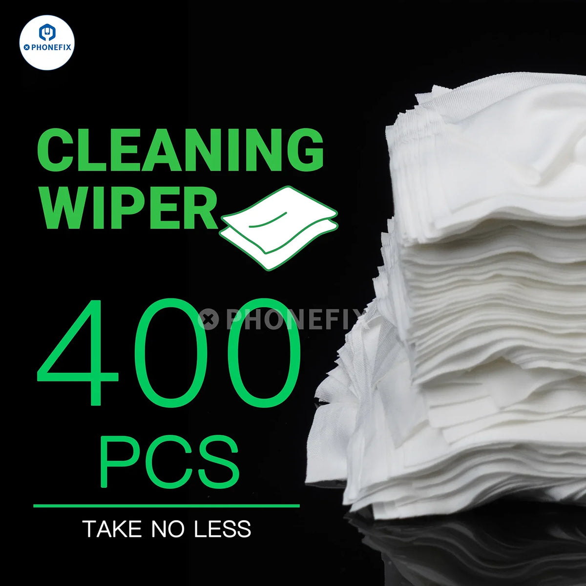 PHONEFIX 2UUL microfiber cleaning wiper for phone repair, multi-function tool for cleaning and maintenance of electronic devices.