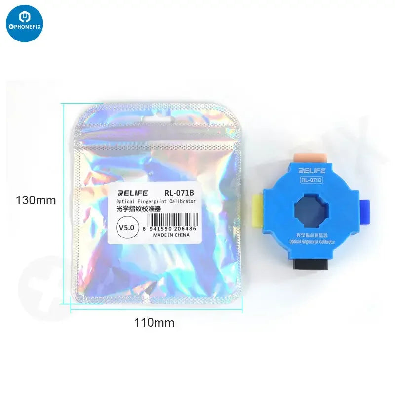 PhoneFix RL-071B Optical Fingerprint Calibrator for Huawei, Xiaomi, Oppo, Vivo fingerprint scanner testing device.