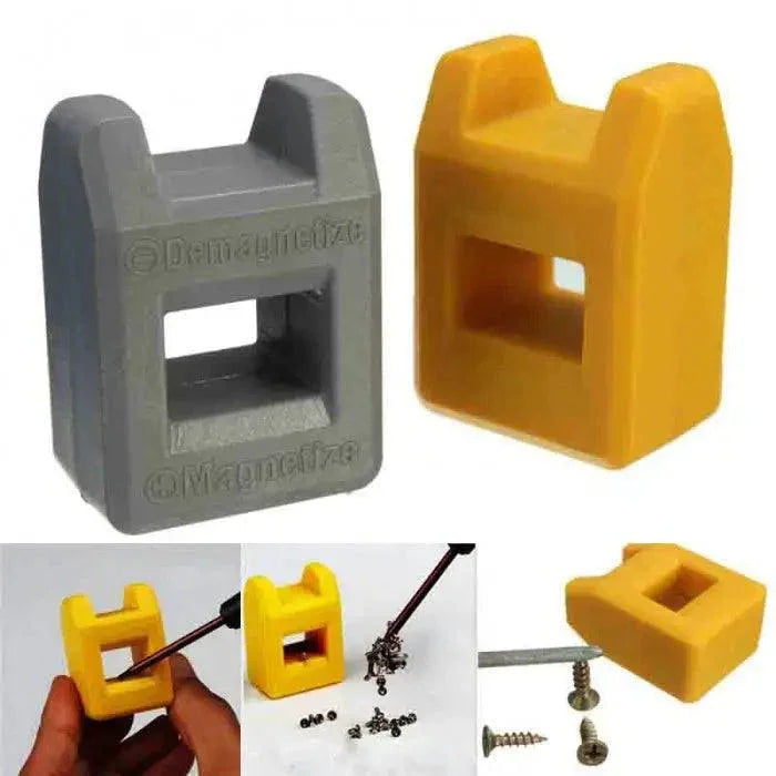 PHONEFIX 2-in-2 magnetizer demagnetizer tool for screwdriver bits, assist tool for degaussing and magnetic adjustment.