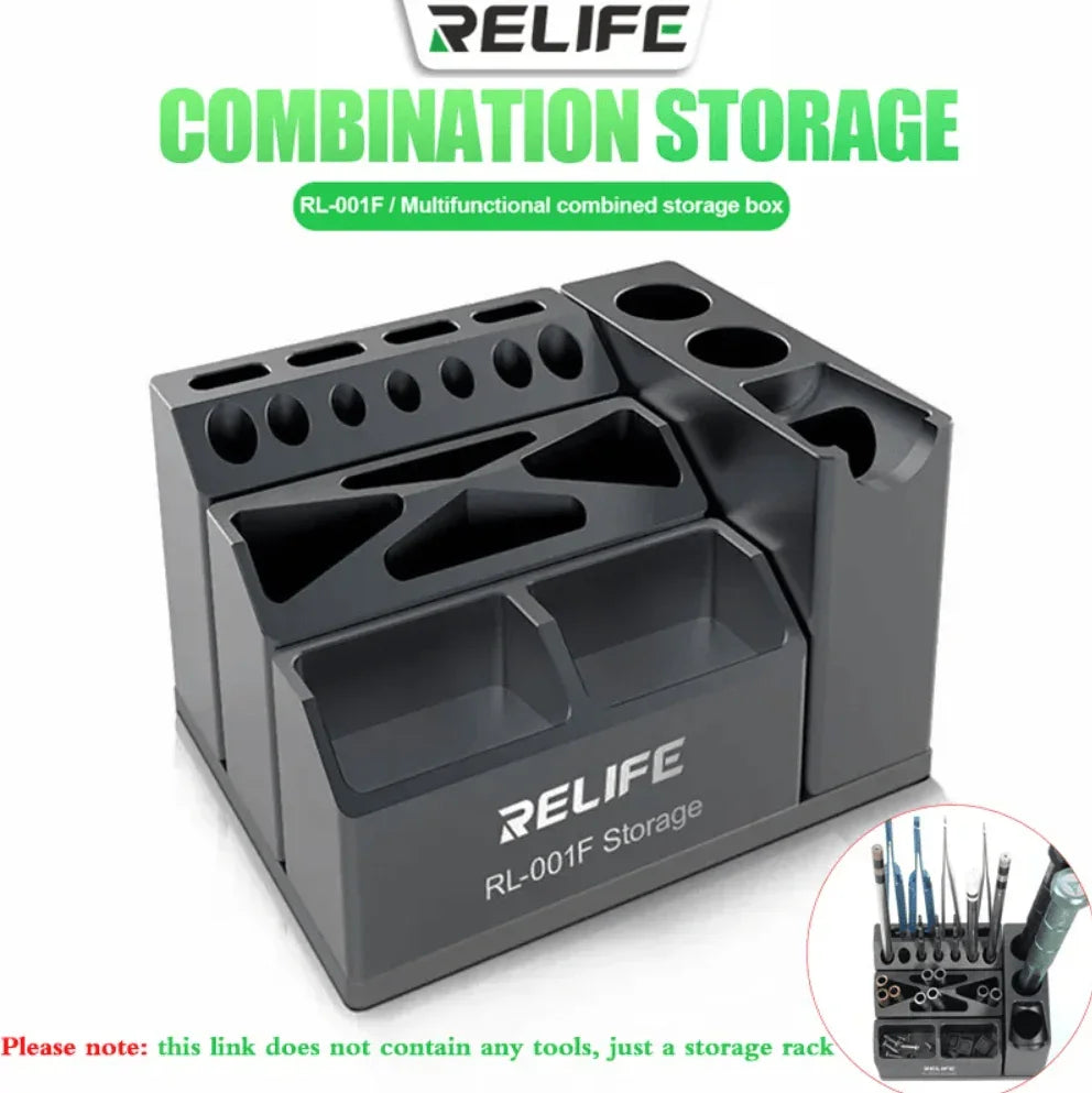 QianLi ToolPlus iCube aluminum alloy storage box for phone repair tools, designed by PHONEFIX for organized assist tools.