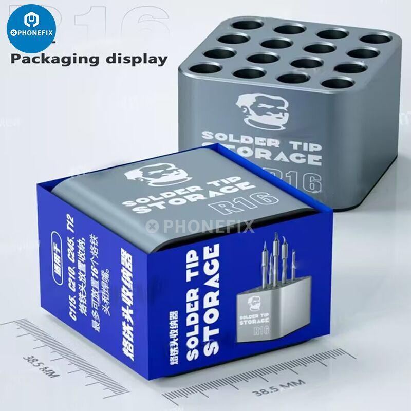 PHONEFIX R16 soldering iron tips heating core storage box for mechanic tools, compact and organized storage accessory.