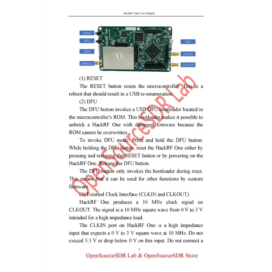 PortaPack H2 HackRF One SDR radio platform from PHONEFIX, showing the device with various assist tools and firmware interface.