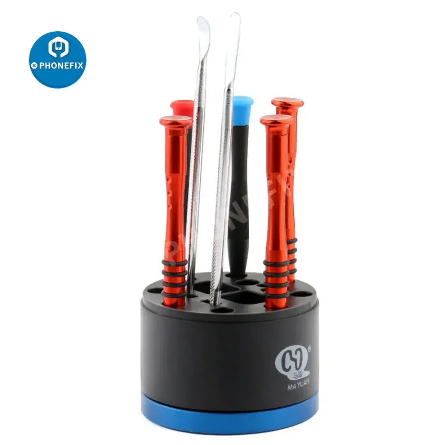 PHONEFIX 360° rotary magnetic storage box for phone repair tools, compact organizer for assist tools, durable and easy to access.
