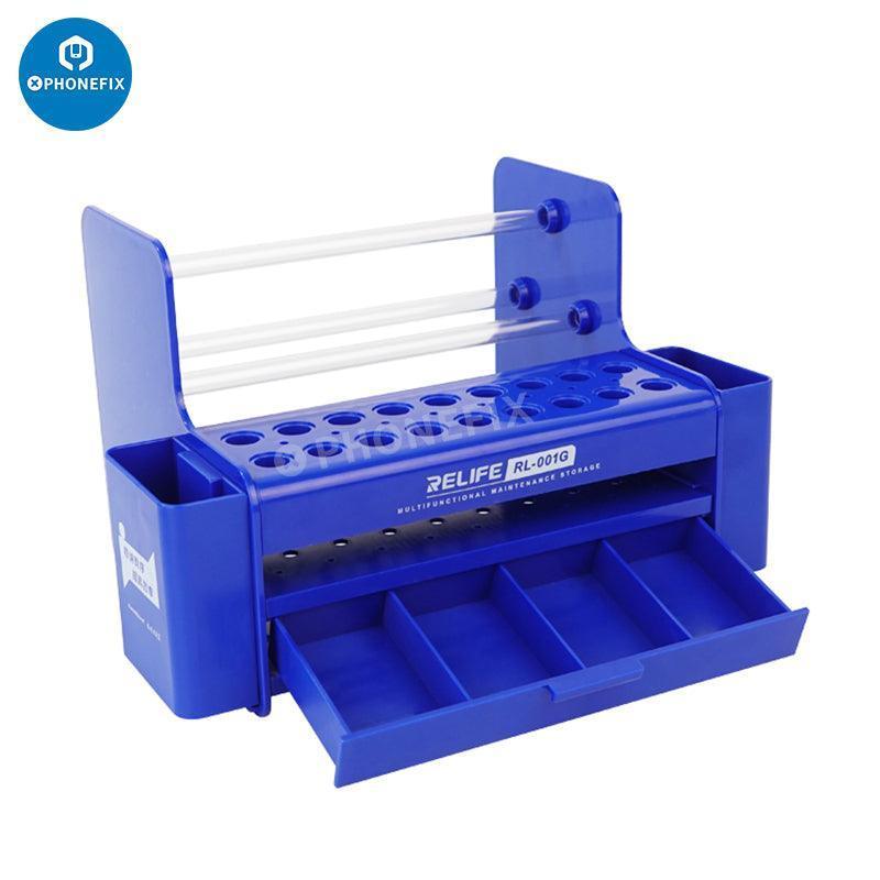 RELIFE RL-001D multifunction storage box and rack for tools, designed for organizing screwdrivers and small assist tools.