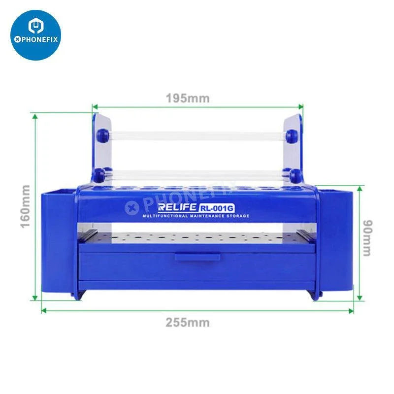 Phonefix RELIFE RL-001D multifunction storage box and rack, screwdriver tool organizer for easy tool management