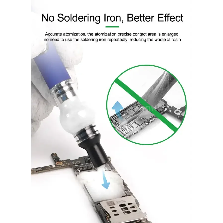 PHONEFIX RELIFE Rosin Atomizer for iPhone repair, short circuit detection flux pen, assist tool for electronics troubleshooting