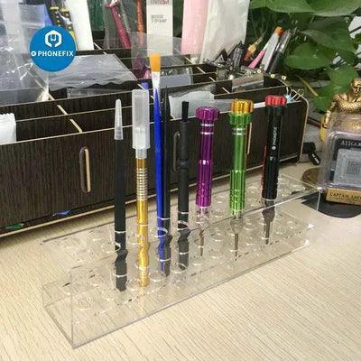 PHONEFIX mobile repair parts and tools storage box for organizing small repair components and tools efficiently.
