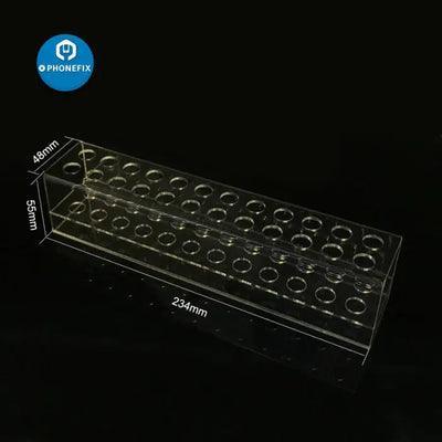 PHONEFIX mobile repair parts and tools storage box, compact organizer for workshop or workspace organization.