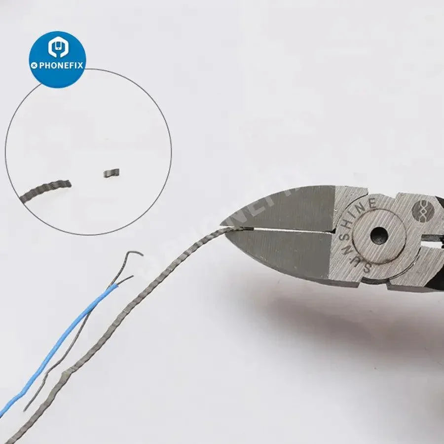 Sunshine SS110 multi-function mini diagonal plier with wire stripper and cutter, ideal for precision electronics work by PHONEFIX