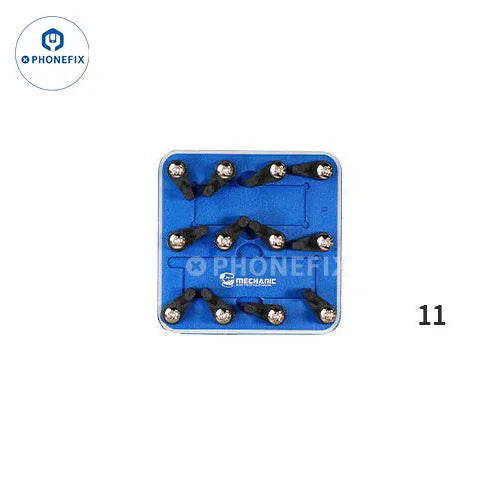 PHONEFIX Mechanic 3D-CM20S PCB grinding tool for phone IC and PCB chip grinding, shown with the device and components.