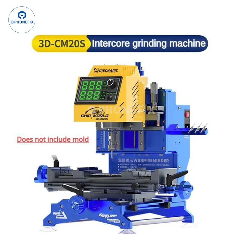 PHONEFIX Mechanic 3D-CM20S PCB grinding machine for phone IC and PCB chip grinding, with a compact, industrial design.