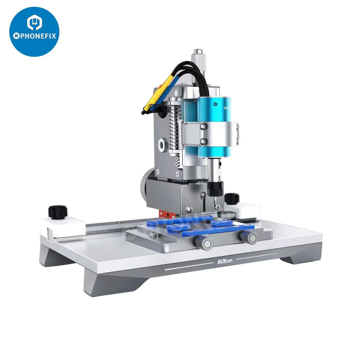 PHONEFIX AIXUN Chip Grinding Machine for phone motherboard and CPU IC removal, PCB grinding tool for precise electronic repair.