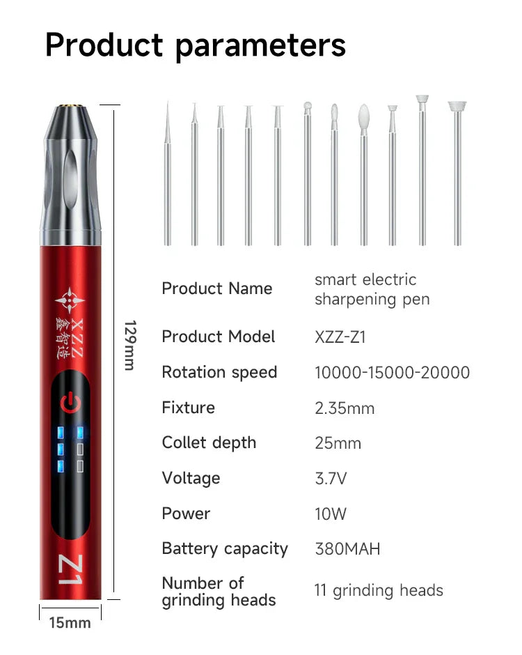 PhoneFix XZZ-Z1 electric CPU grinding pen used for phone IC engraving, polishing, and PCB repair.