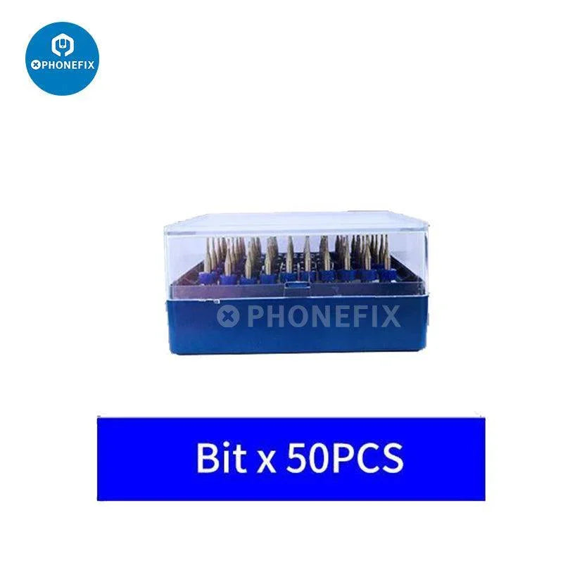 PHONEFIX JC CNC Grinder EM02 PCB grinding tool for iPhone motherboard IC repair, used for precise iPhone PCB and IC grinding.