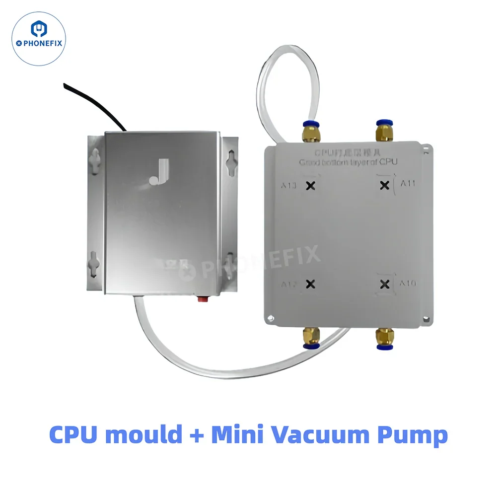 PHONEFIX JC CNC Grinder EM03 EM02 PCB grinding tool with mini vacuum pump for iPhone PCB and IC repair.