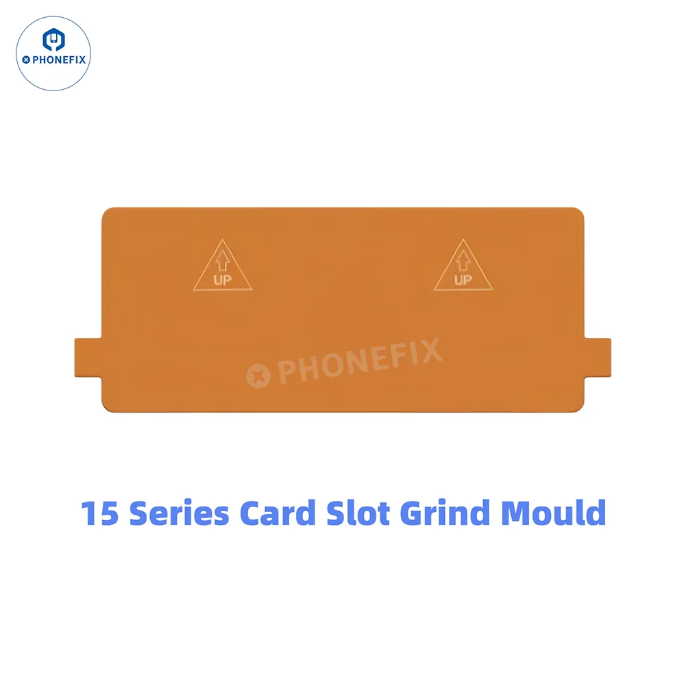 PhoneFix JC CNC grinder EM03 EM02 PCB grinding tool for iPhone repair, shown with card slot grinding mould on the image.