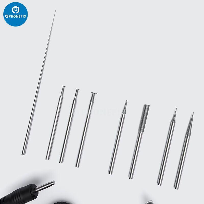 Lápiz pulidor y grabador eléctrico PhoneFix W-06 para pulir circuitos integrados de PCB y eliminar el pegamento; una herramienta compacta y versátil para pulir placas de circuitos impresos.