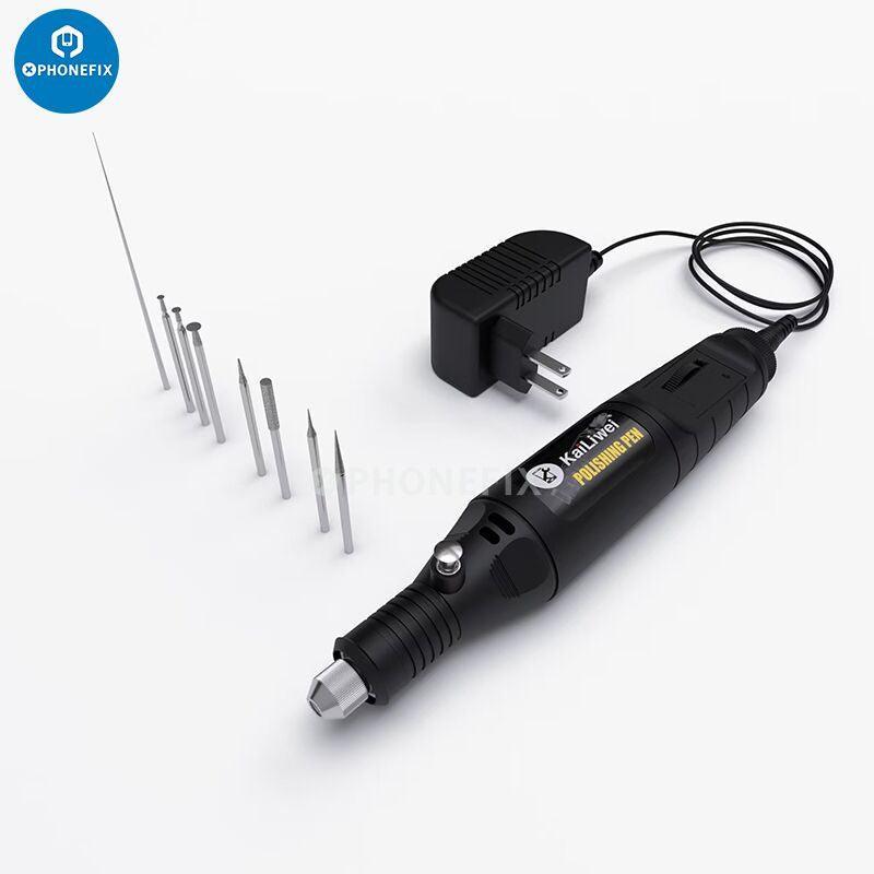 PHONEFIX W-06 glue removal electric grinder engraver pen, PCB polishing and IC grinding tool for electronics repair.