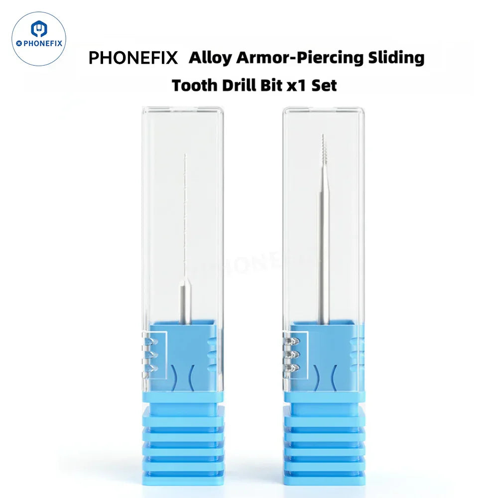 PhoneFix LANRUI U8 sliding drill bit for phone stripped screw removal, PCB grinding tool for efficient screw extraction.