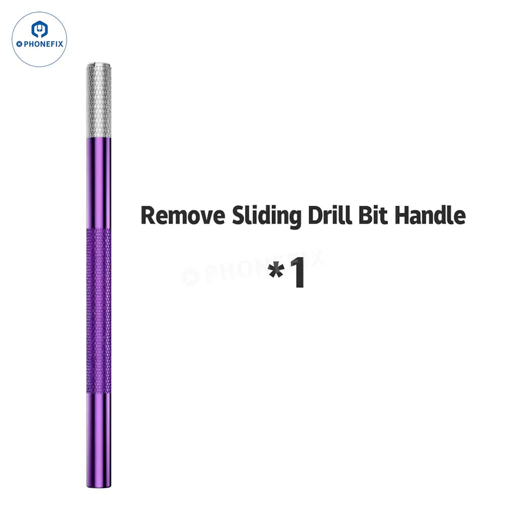 LANRUI U8 sliding drill bit for phone stripped screw removal, PCB grinding tool by PHONEFIX, with handle and grinding tip visible